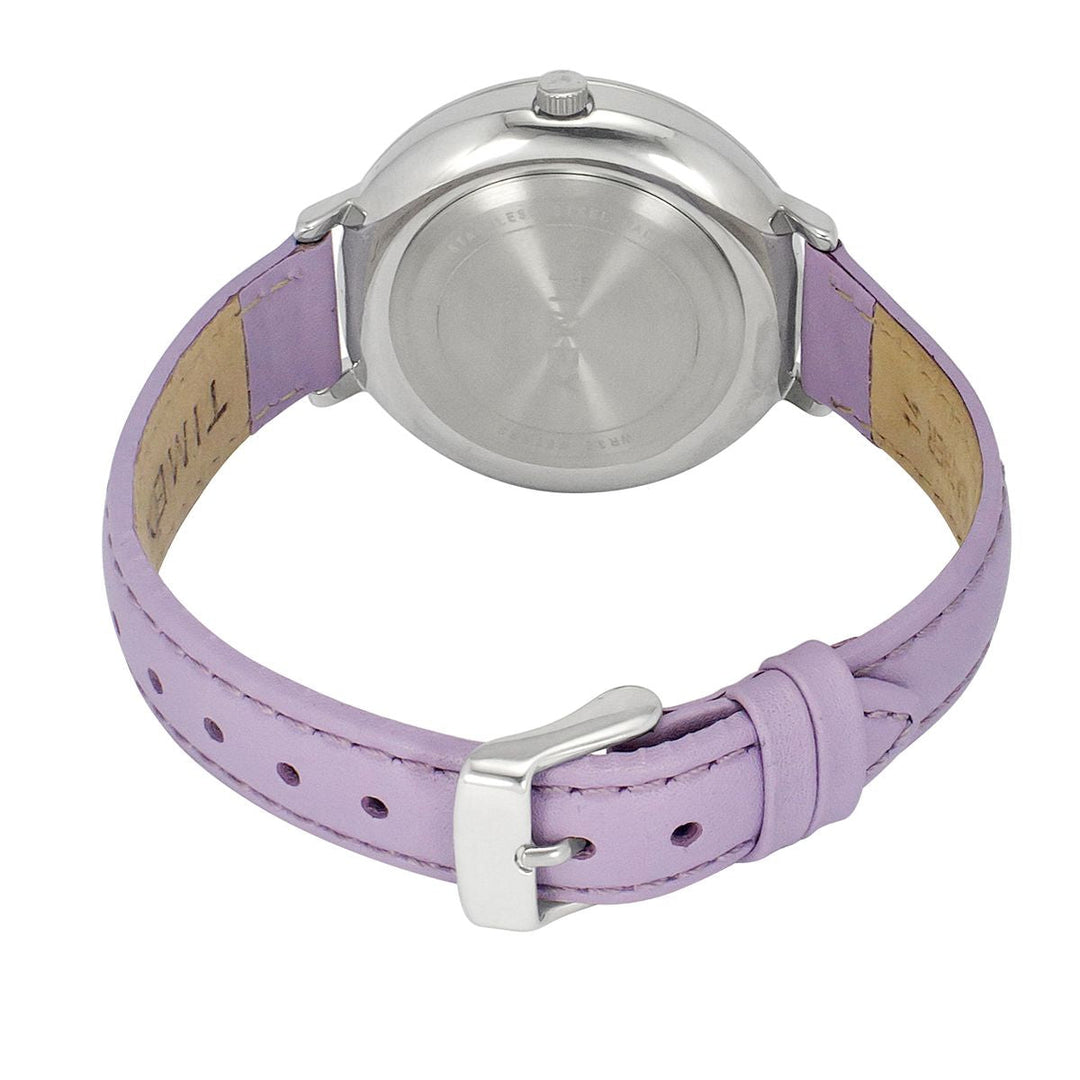 Timex Fashion Women's Lavender Dial Round Case 3 Hands Function Watch -TWEL14706