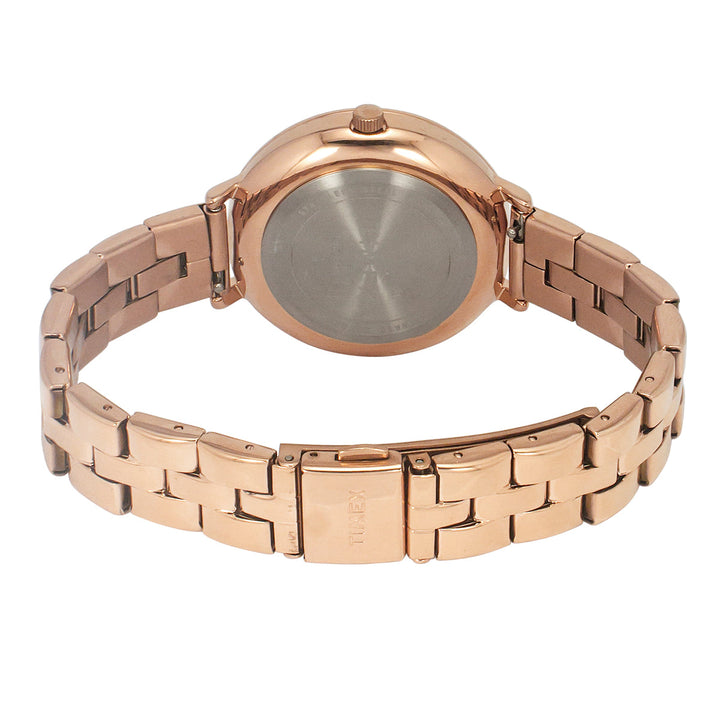 Timex Fashion Women's Silver Dial Round Case 3 Hands Function Watch -TWEL14708