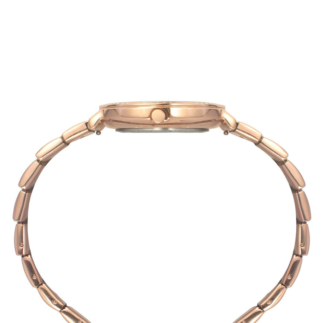 Timex Fashion Women's Silver Dial Round Case 3 Hands Function Watch -TWEL14708