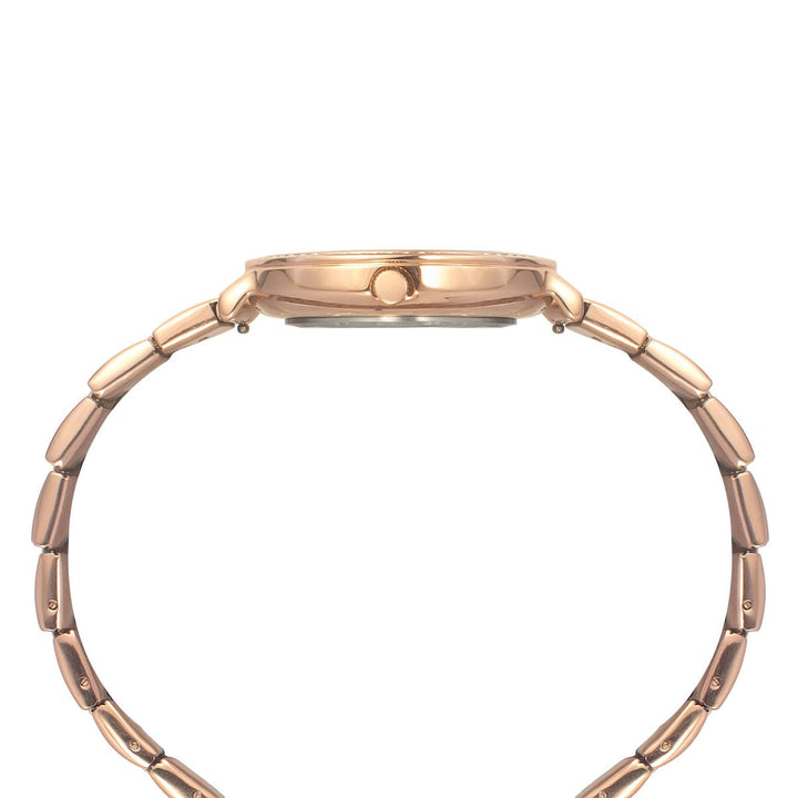 Timex Fashion Women's Silver Dial Round Case 3 Hands Function Watch -TWEL14708