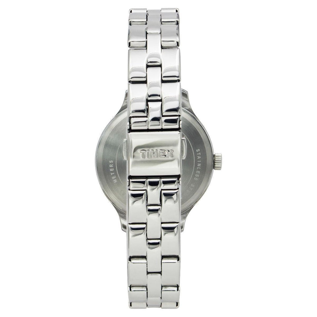 Timex Fashion Women's Silver Dial Round Case Multifunction Function Watch -TWEL14800