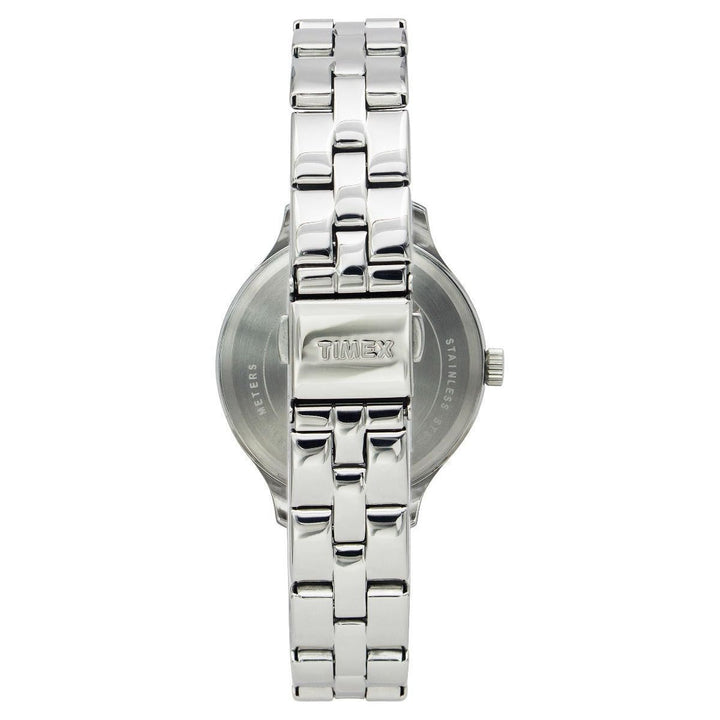 Timex Fashion Women's Silver Dial Round Case Multifunction Function Watch -TWEL14800