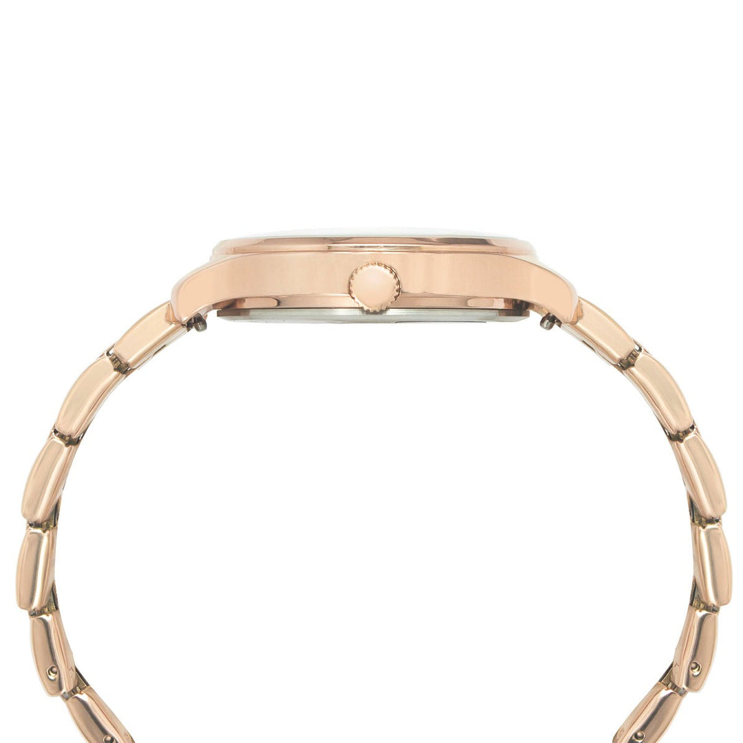 Timex Fashion Women's Rose Gold Dial Round Case Multifunction Function Watch -TWEL14803