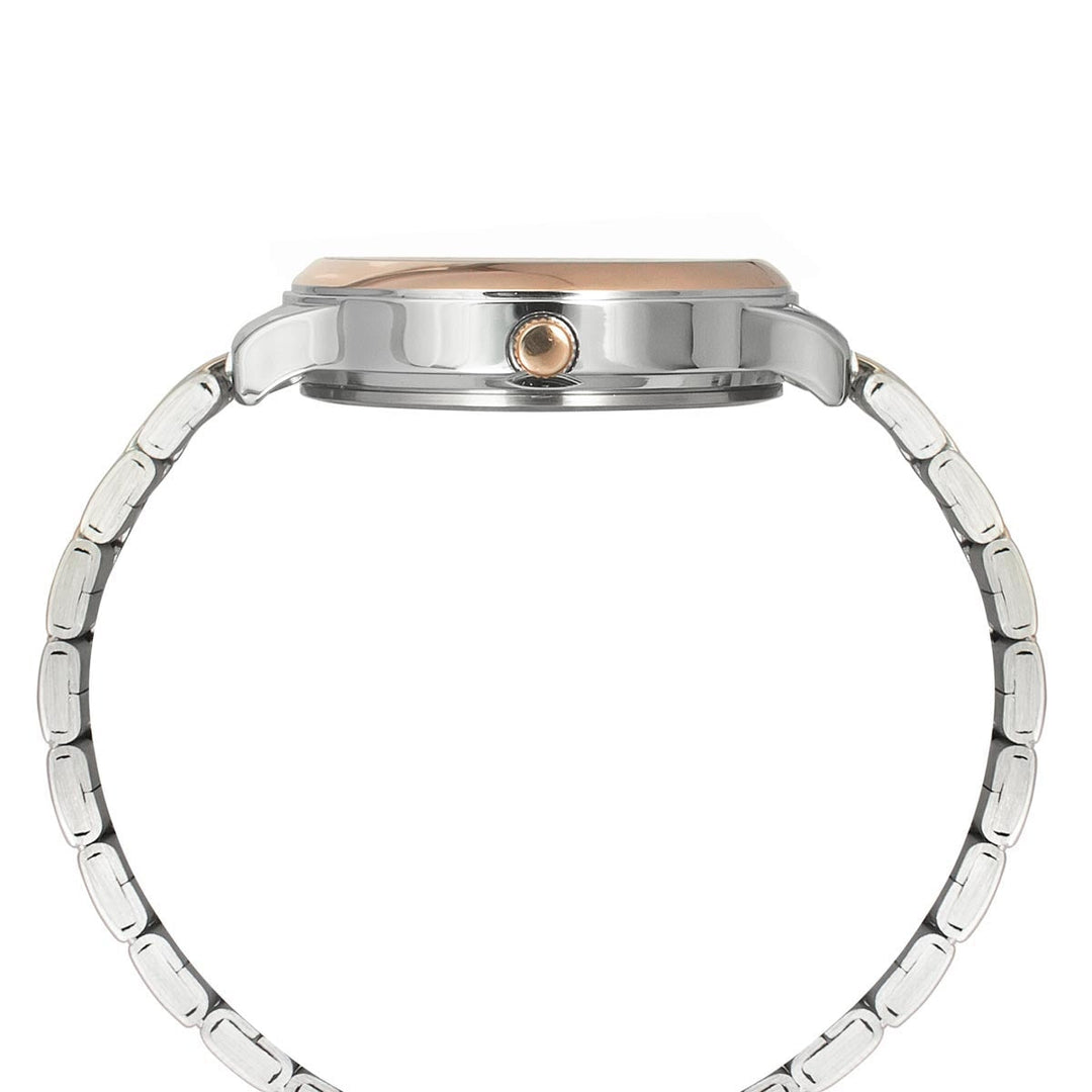 Timex 3 Hands Women Analog Silver Dial Coloured Quartz Watch, Round Dial With 30 Mm Case Width - TWEL149SMU03