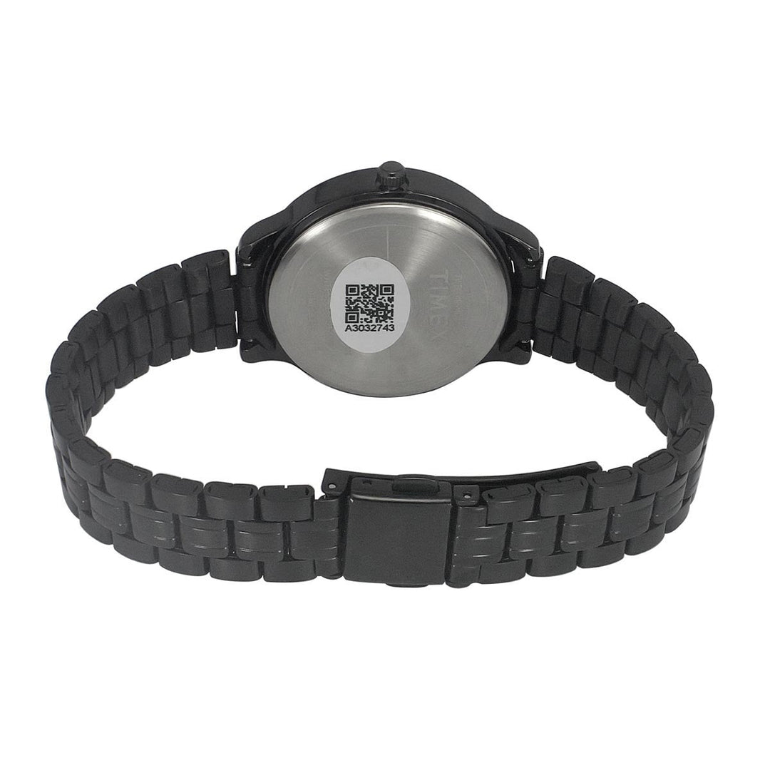 Timex 3 Hands Women Analog Black Dial Coloured Quartz Watch, Round Dial With 30 Mm Case Width - TWEL149SMU04