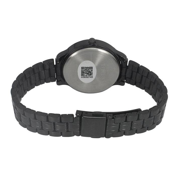 Timex 3 Hands Women Analog Black Dial Coloured Quartz Watch, Round Dial With 30 Mm Case Width - TWEL149SMU04