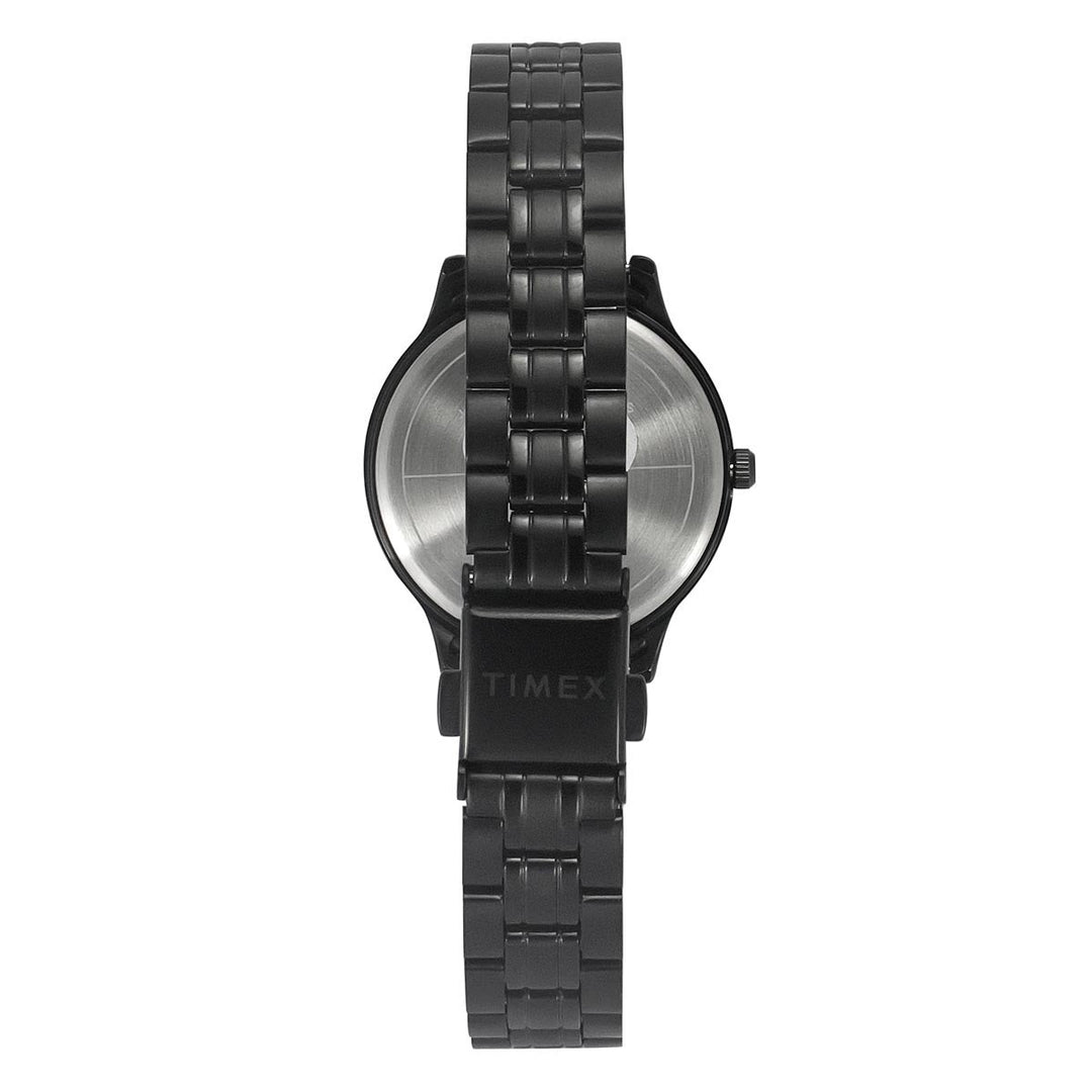 Timex 3 Hands Women Analog Black Dial Coloured Quartz Watch, Round Dial With 30 Mm Case Width - TWEL149SMU04