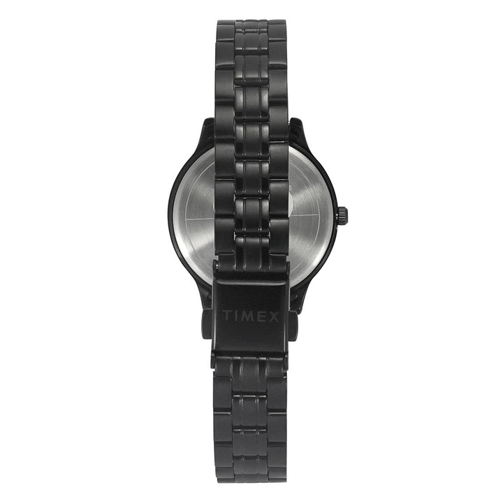 Timex 3 Hands Women Analog Black Dial Coloured Quartz Watch, Round Dial With 30 Mm Case Width - TWEL149SMU04