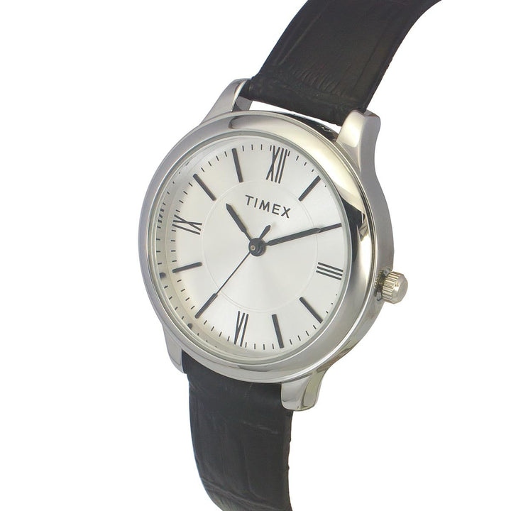 Timex 3 Hands Women Analog Silver Dial Coloured Quartz Watch, Round Dial With 30 Mm Case Width - TWEL149SMU05