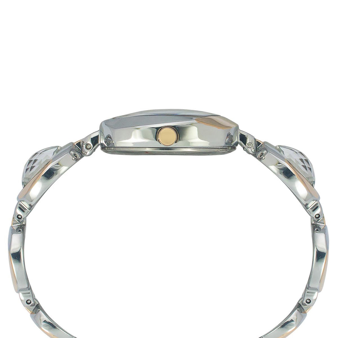 Timex Fria Women's Mother Of Pearl Dial Square Case 3 Hands Function Watch -TWEL15002