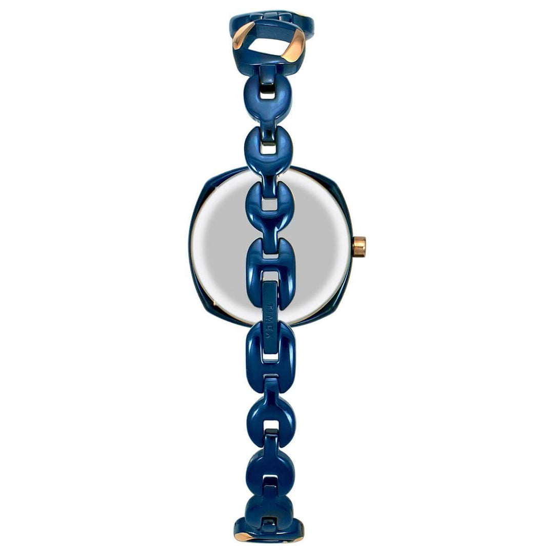 Timex Fria Women's Blue Dial Square Case 3 Hands Function Watch -TWEL15005