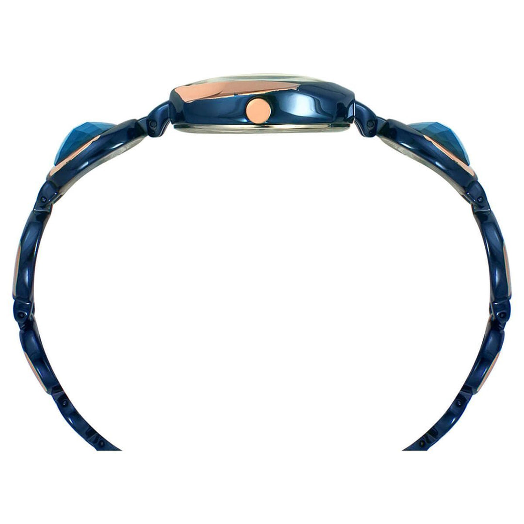 Timex Fria Women's Blue Dial Square Case 3 Hands Function Watch -TWEL15005