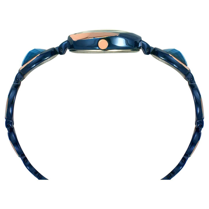 Timex Fria Women's Blue Dial Square Case 3 Hands Function Watch -TWEL15005