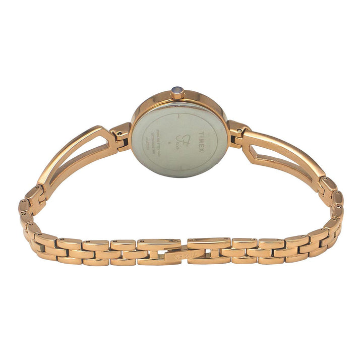 Timex Fria Women's Silver Dial Round Case 3 Hands Function Watch -TWEL15100