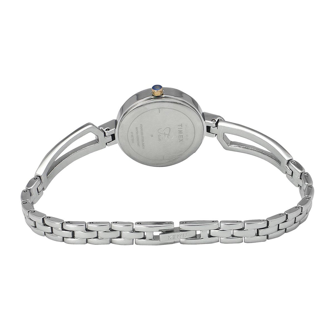 Timex Fria Women's Rose Gold Dial Round Case 3 Hands Function Watch -TWEL15101