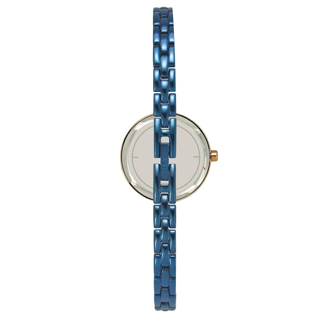 Timex Fria Women's Blue Dial Round Case 3 Hands Function Watch -TWEL15102