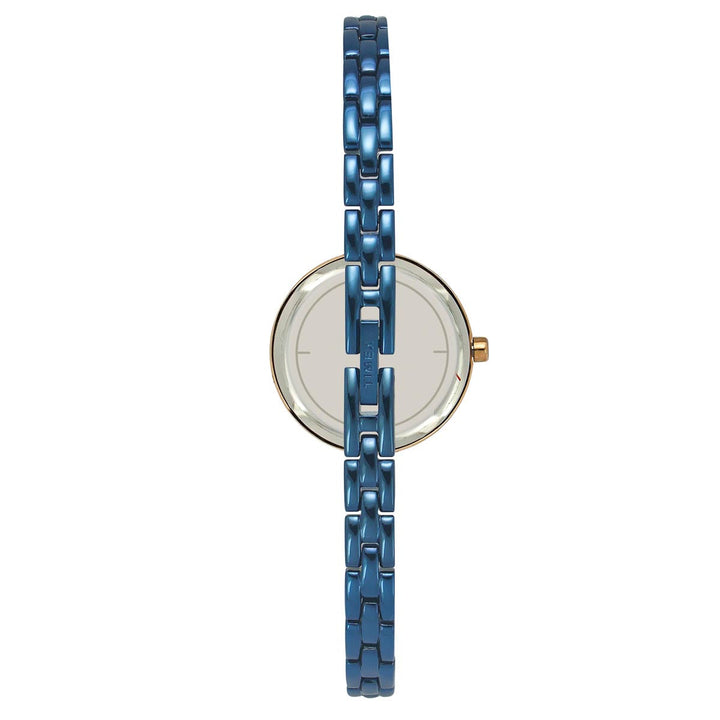 Timex Fria Women's Blue Dial Round Case 3 Hands Function Watch -TWEL15102