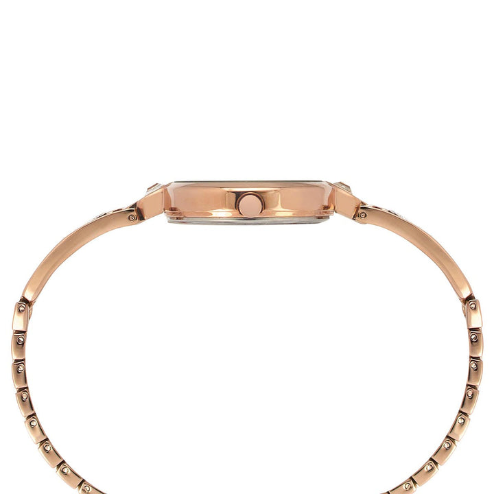 Timex Fria Women's Silver Dial Round Case 2 Hands Function Watch -TWEL15201