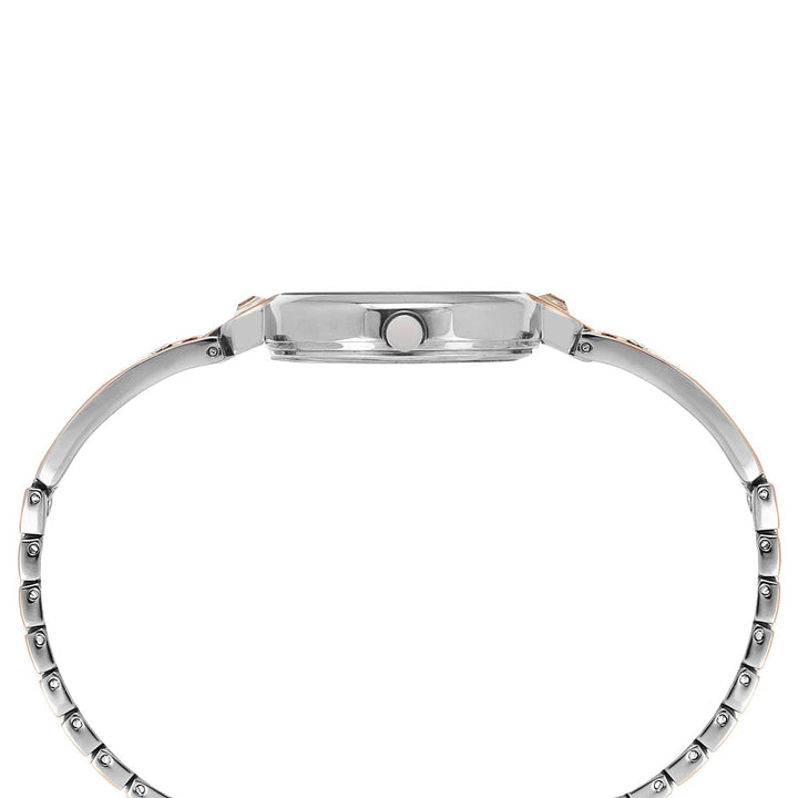 Timex Fria Women's Blue Dial Round Case 2 Hands Function Watch -TWEL15202