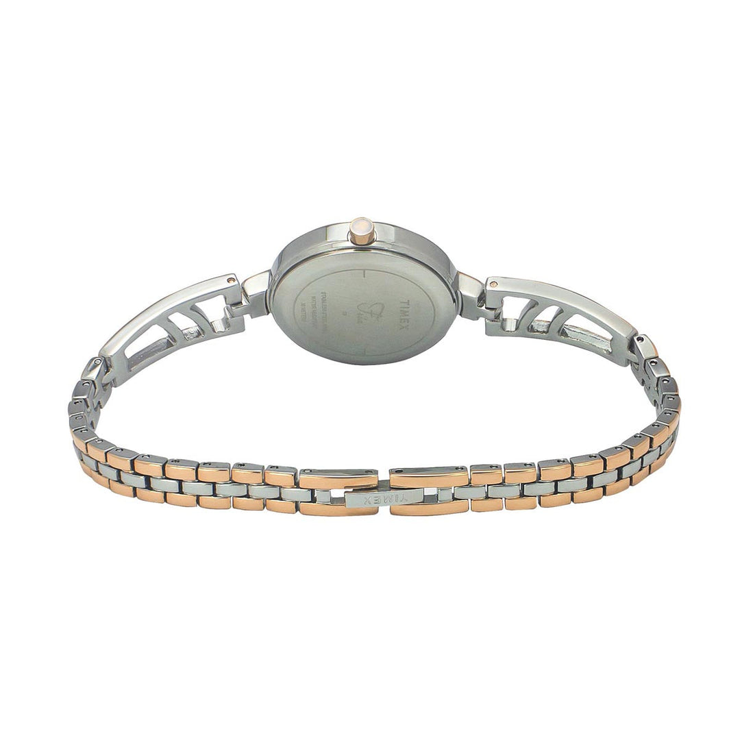 Timex Fria Women's Blue Dial Round Case 2 Hands Function Watch -TWEL15202