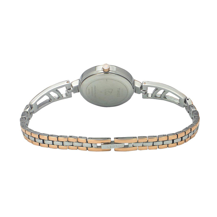 Timex Fria Women's Blue Dial Round Case 2 Hands Function Watch -TWEL15202