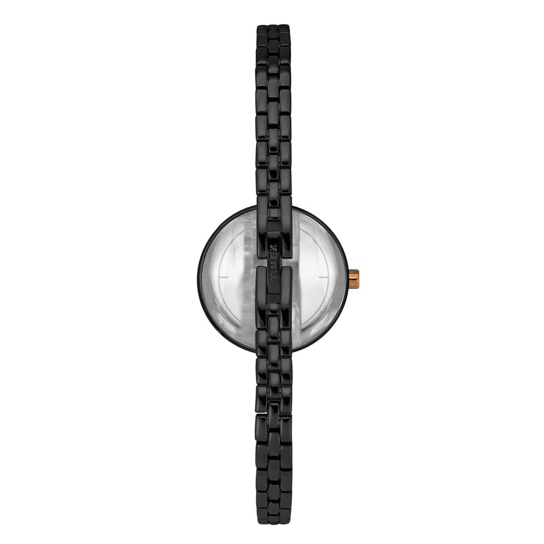 Timex Fria Women's Green Dial Round Case 2 Hands Function Watch -TWEL15203