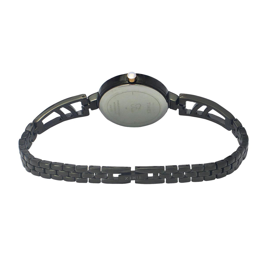 Timex Fria Women's Green Dial Round Case 2 Hands Function Watch -TWEL15203