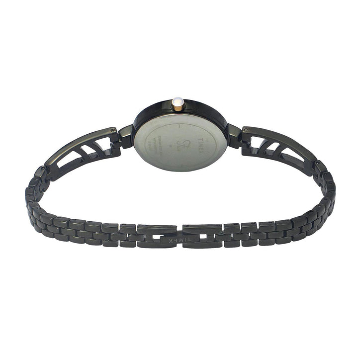 Timex Fria Women's Green Dial Round Case 2 Hands Function Watch -TWEL15203