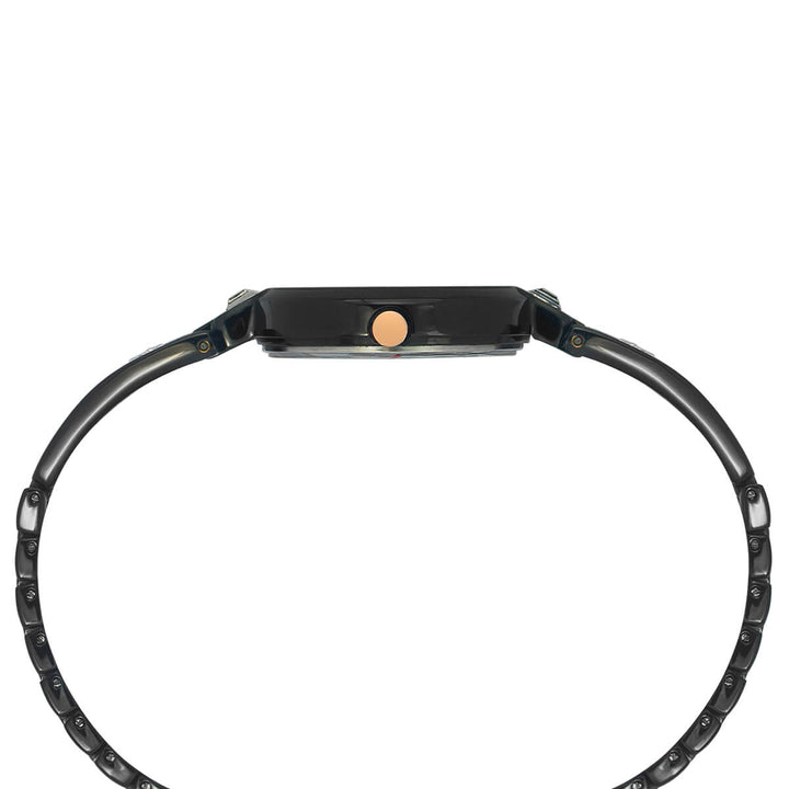 Timex Fria Women's Black Dial Round Case 2 Hands Function Watch -TWEL15205