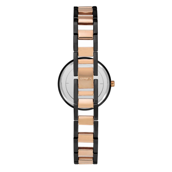 Timex Fria Women's Black Dial Round Case 3 Hands Function Watch -TWEL15302