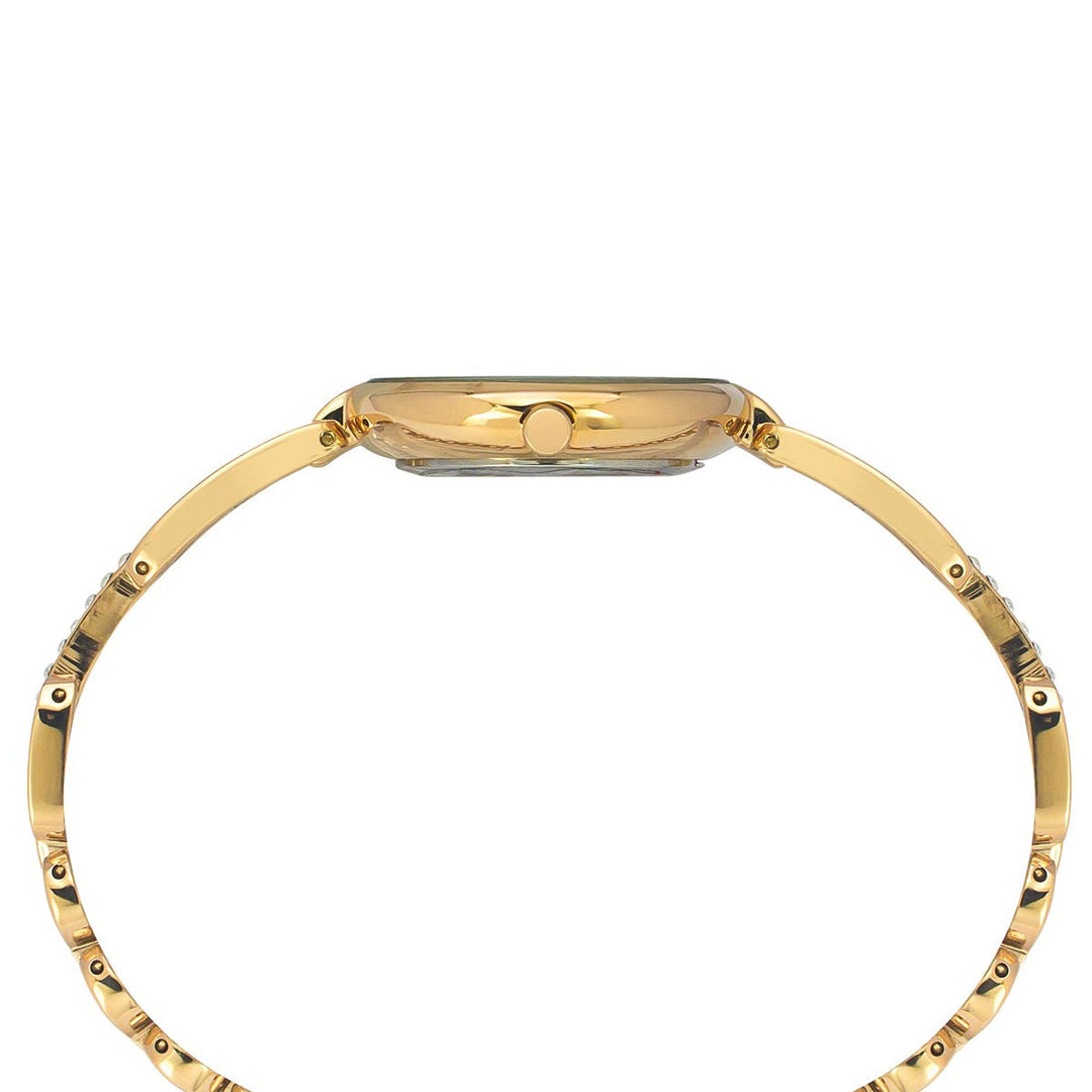 Timex Fria Women's Mother Of Pearl Dial Round Case 3 Hands Function Watch -TWEL15401