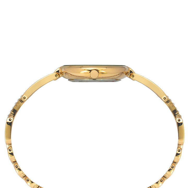 Timex Fria Women's Mother Of Pearl Dial Round Case 3 Hands Function Watch -TWEL15401