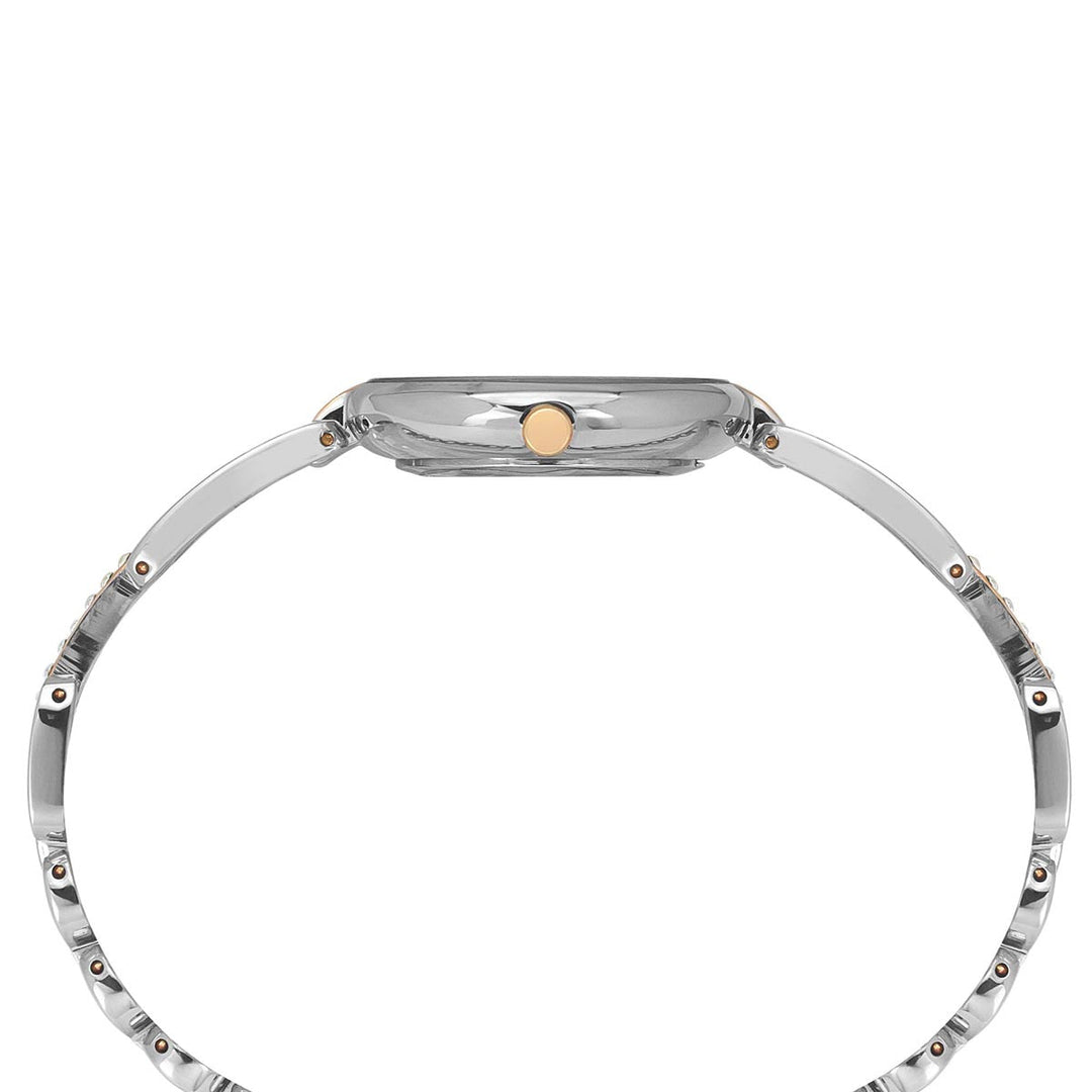 Timex Fria Women's Mother Of Pearl Dial Round Case 3 Hands Function Watch -TWEL15403