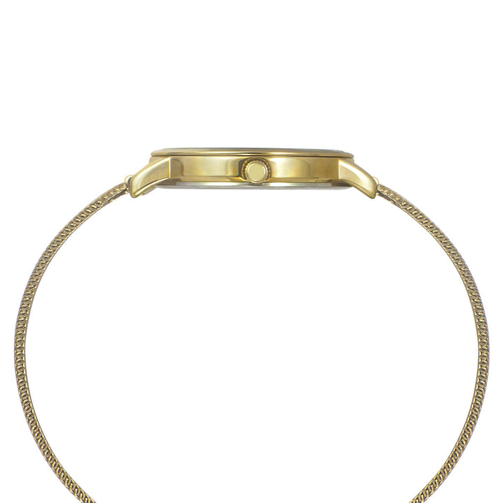 Timex Fashion Women's Warm Silver Dial Round Case 2 Hands Function Watch -TWEL15601