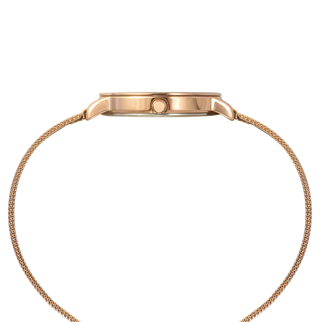 Timex Fashion Women's White Dial Round Case 2 Hands Function Watch -TWEL15606