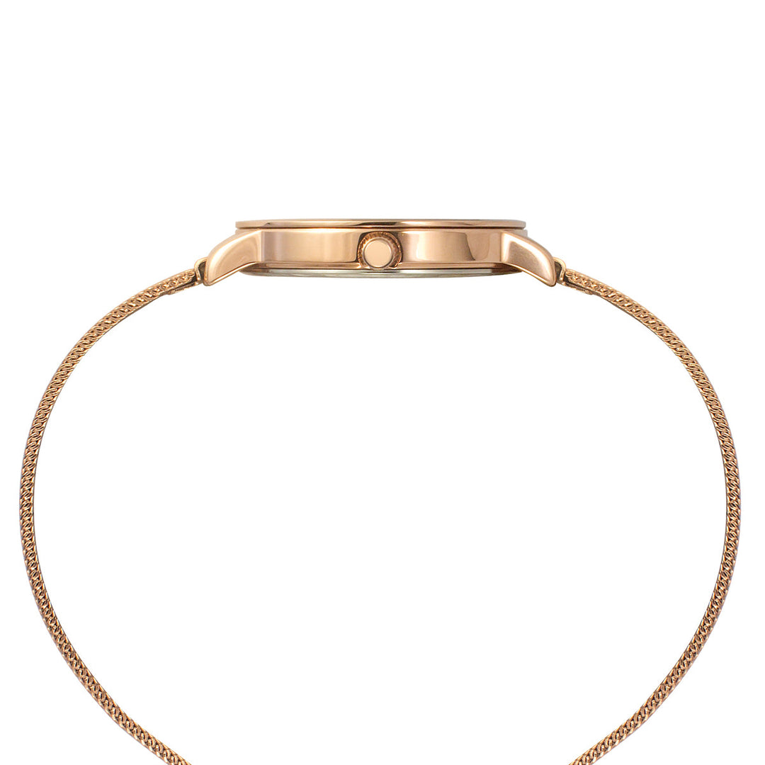 Timex Fashion Women's Mother Of Pearl Dial Round Case 2 Hands Function Watch -TWEL15607