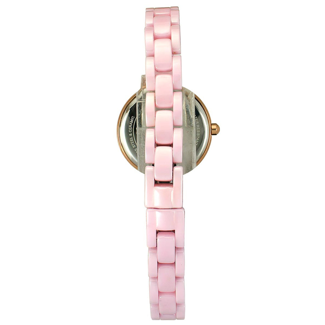 Timex Fashion Women's Mother Of Pearl Dial Round Case 3 Hands Function Watch -TWEL15701