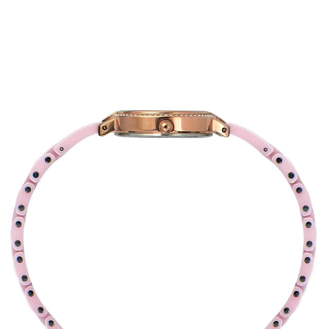 Timex Fashion Women's Mother Of Pearl Dial Round Case 3 Hands Function Watch -TWEL15701