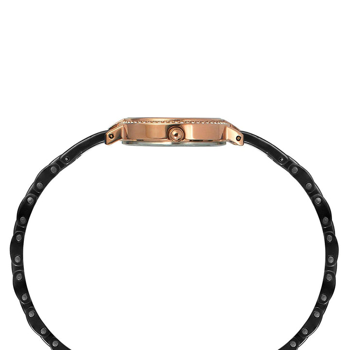 Timex Fashion Women's Mother Of Pearl Dial Round Case 3 Hands Function Watch -TWEL15703