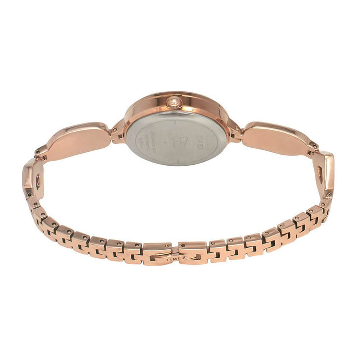 Timex Fria Women's Mother Of Pearl Dial Round Case 3 Hands Function Watch -TWEL15902