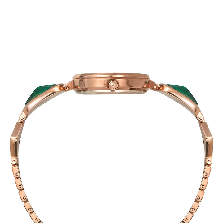 Timex Fria Women's Mother Of Pearl Dial Round Case 3 Hands Function Watch -TWEL15903