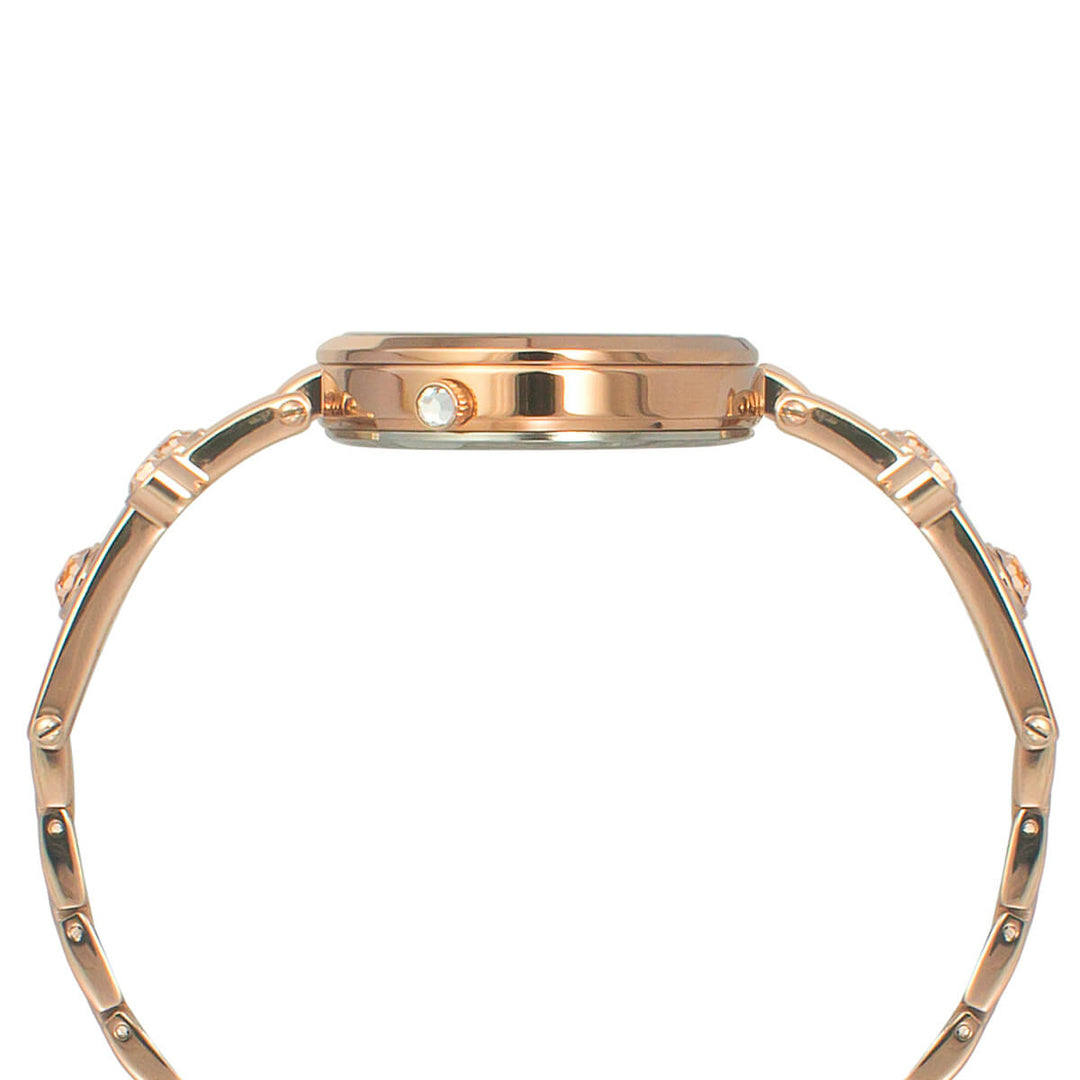 Timex Fria Women's Pink Dial Round Case 3 Hands Function Watch -TWEL16001