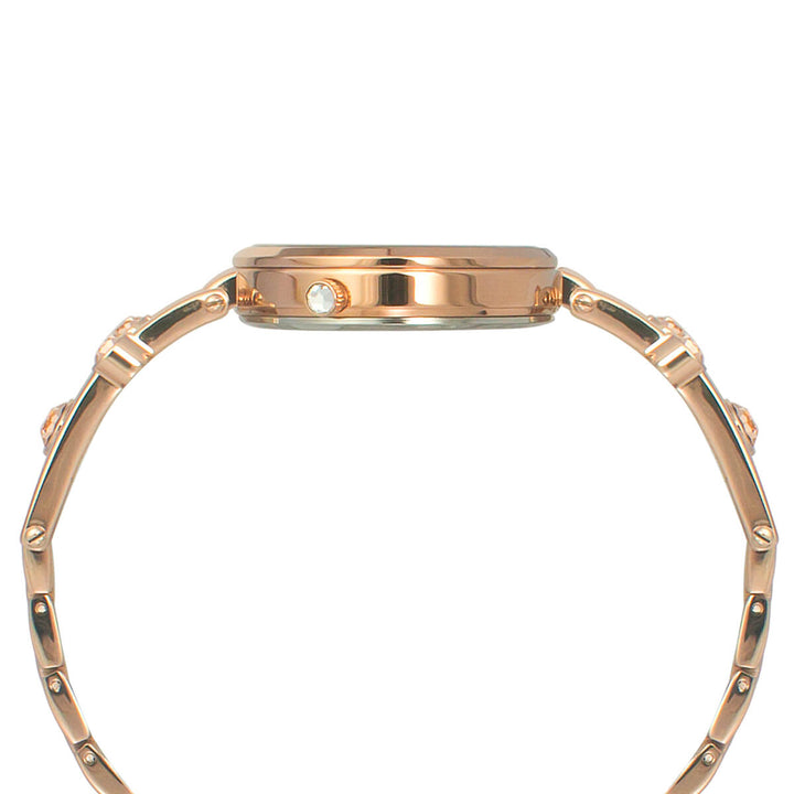 Timex Fria Women's Pink Dial Round Case 3 Hands Function Watch -TWEL16001