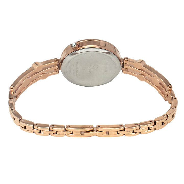 Timex Fria Women's Blue Dial Round Case 3 Hands Function Watch -TWEL16002