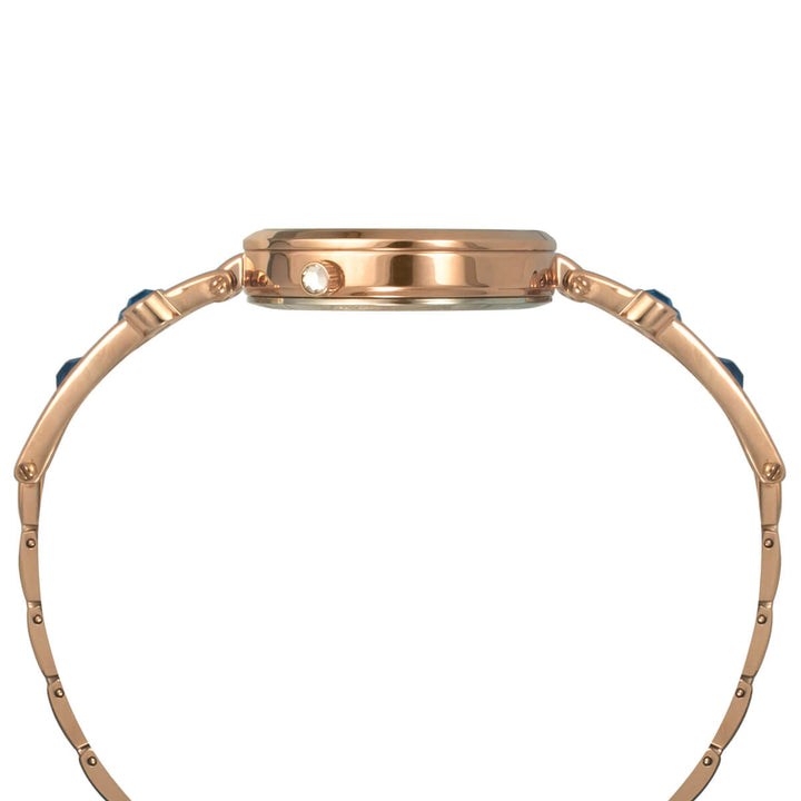 Timex Fria Women's Blue Dial Round Case 3 Hands Function Watch -TWEL16002