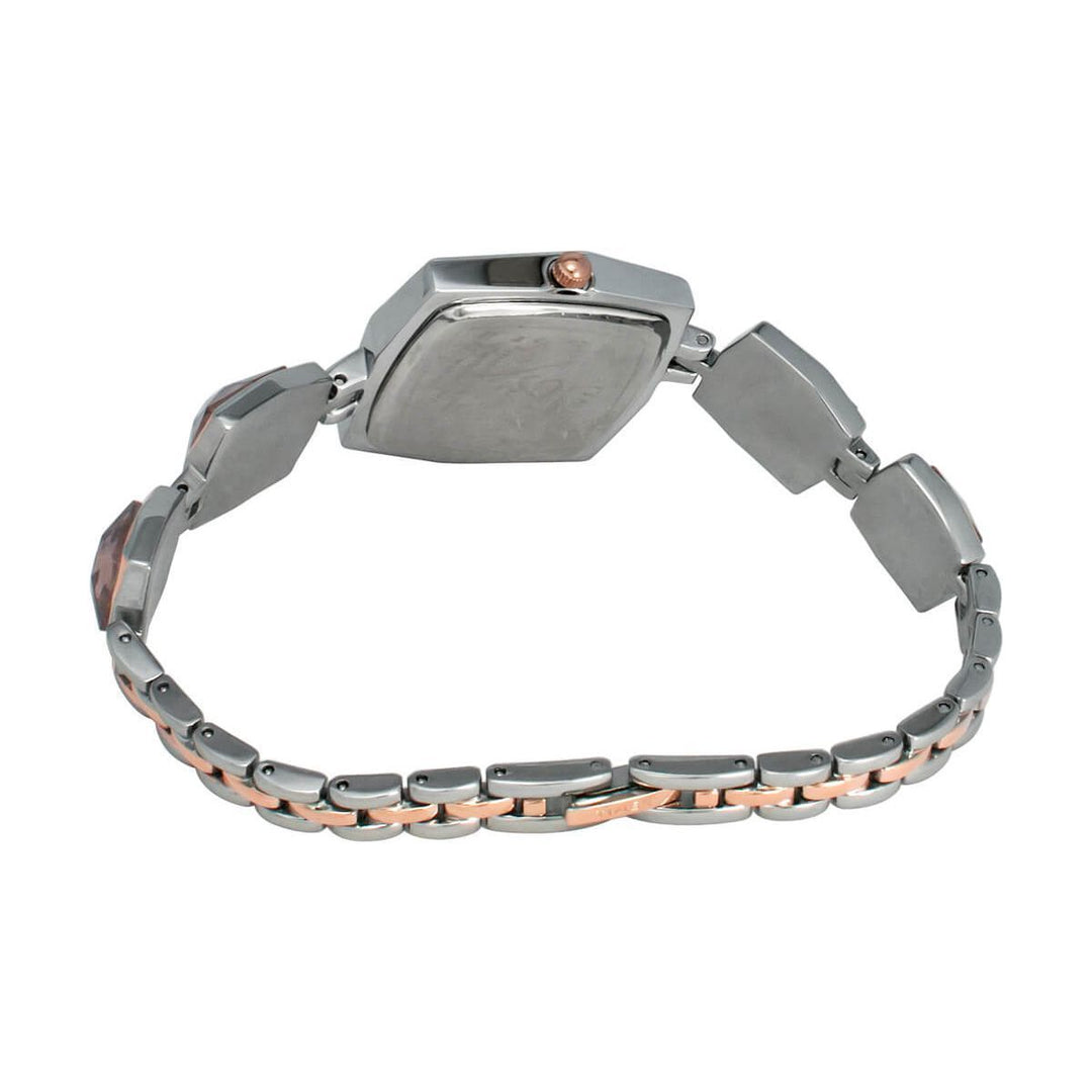 Timex Fria Women's Rose Gold Dial Square Case 3 Hands Function Watch -TWEL16101