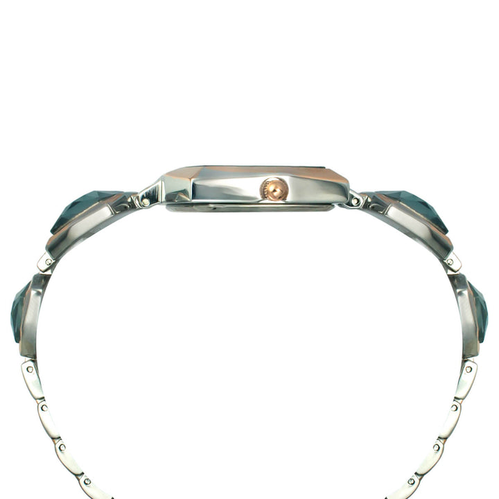 Timex Fria Women's Blue Dial Square Case 3 Hands Function Watch -TWEL16102