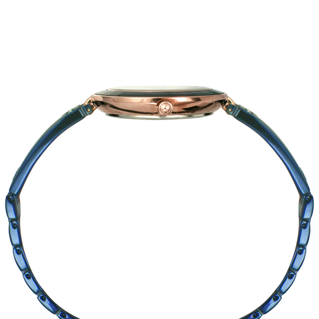 Timex Fria Women's Mother Of Pearl Dial Round Case 3 Hands Function Watch -TWEL16203