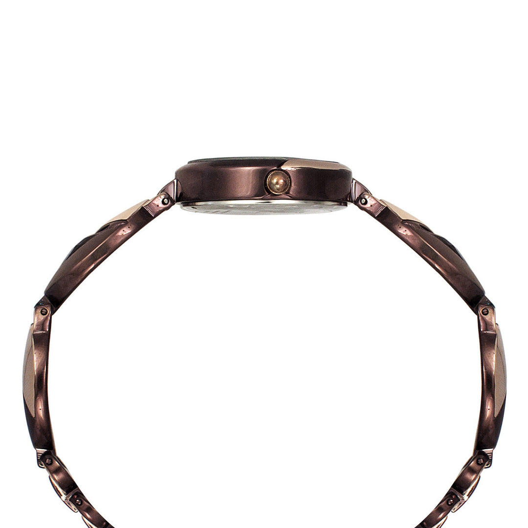 Timex Fria Women's Brown Dial Round Case 3 Hands Function Watch -TWEL16303