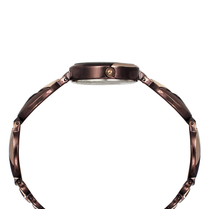 Timex Fria Women's Brown Dial Round Case 3 Hands Function Watch -TWEL16303